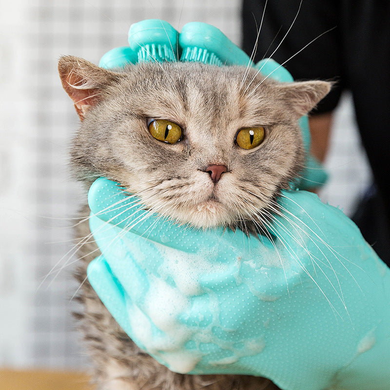SilkyTouch Grooming Glove — Pampered Pets, Spotless Homes