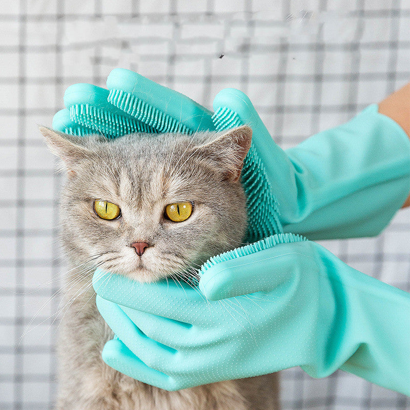SilkyTouch Grooming Glove — Pampered Pets, Spotless Homes